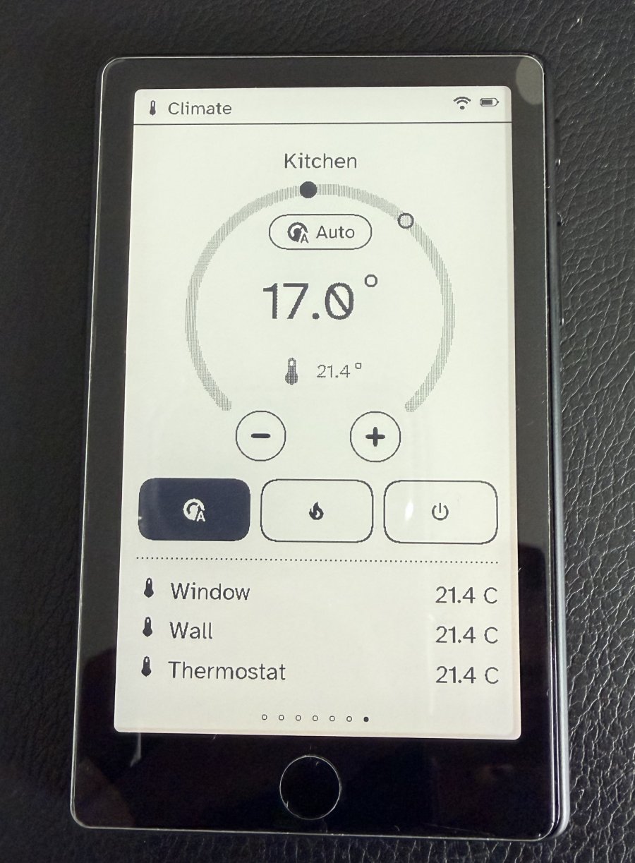 The remote's Climate page