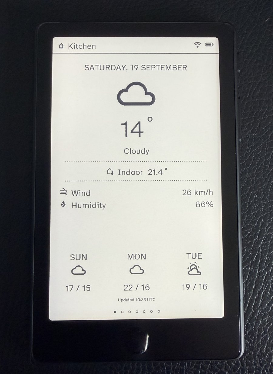 The remote on its standby page