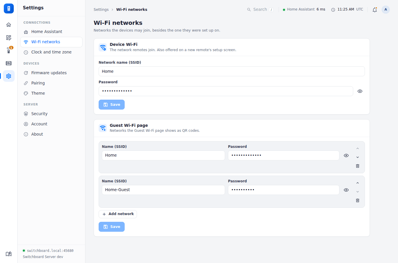 Settings, Wi-Fi