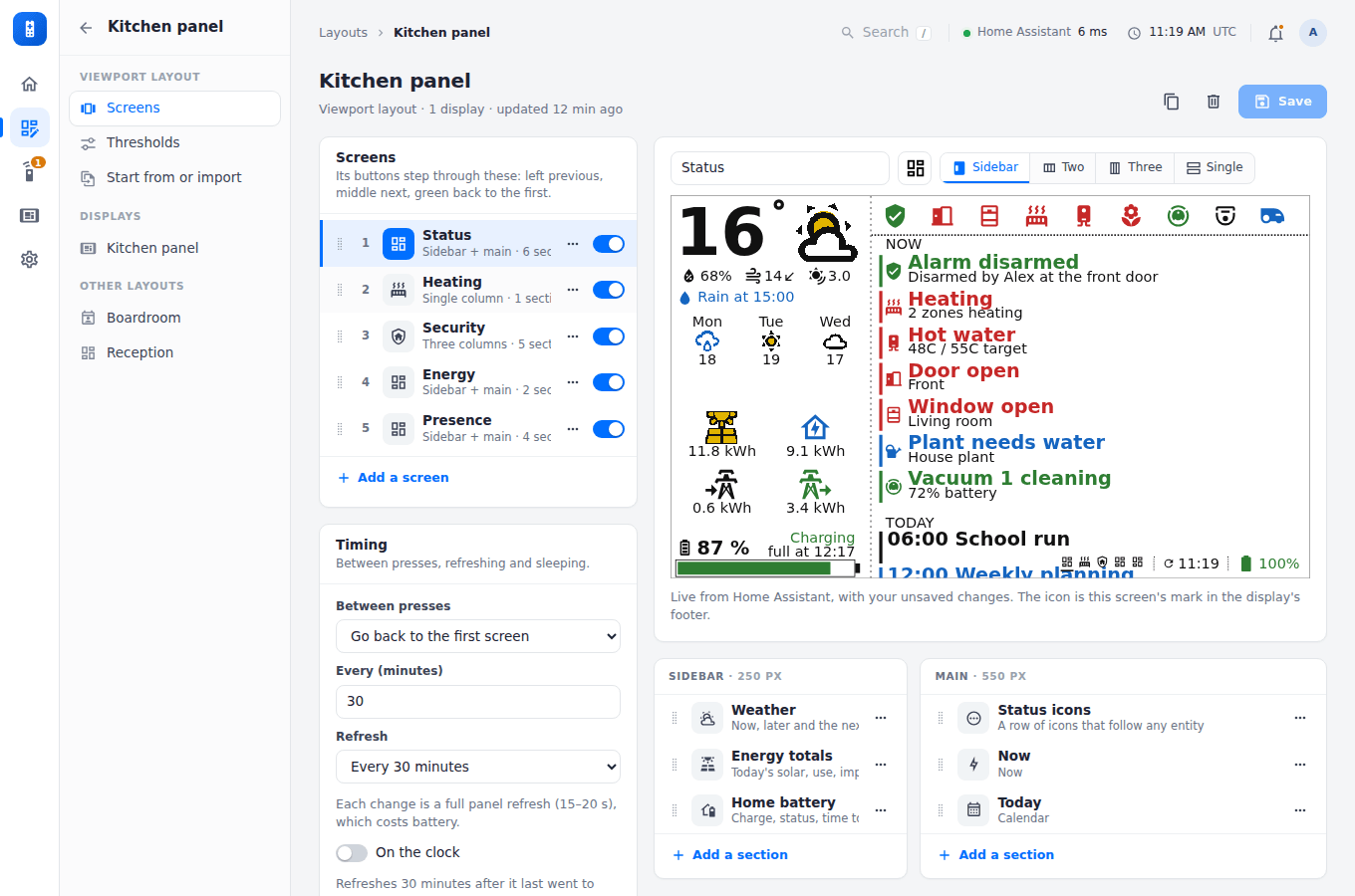 Building a viewport layout
