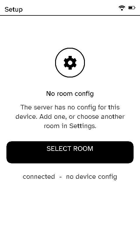 No room config