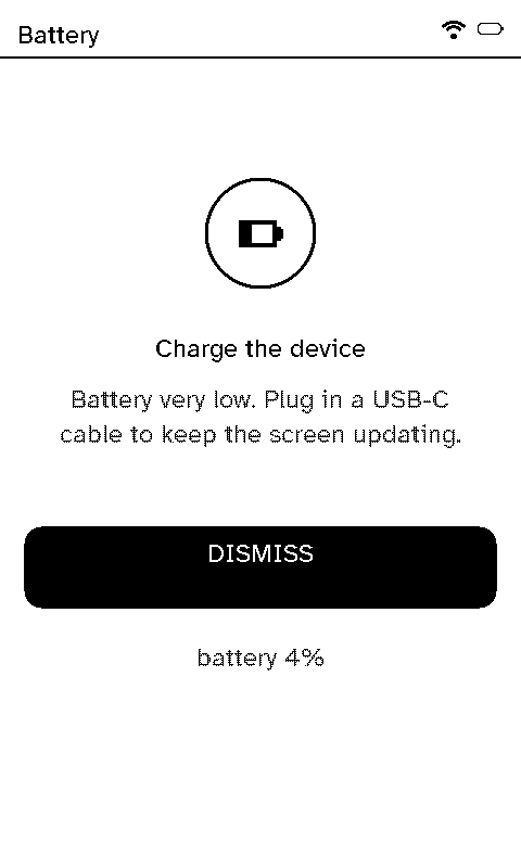 Charge the device