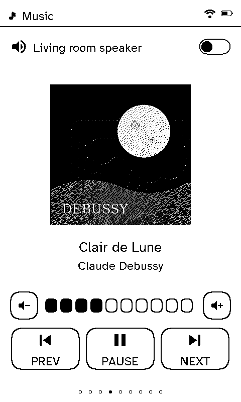 The Music page