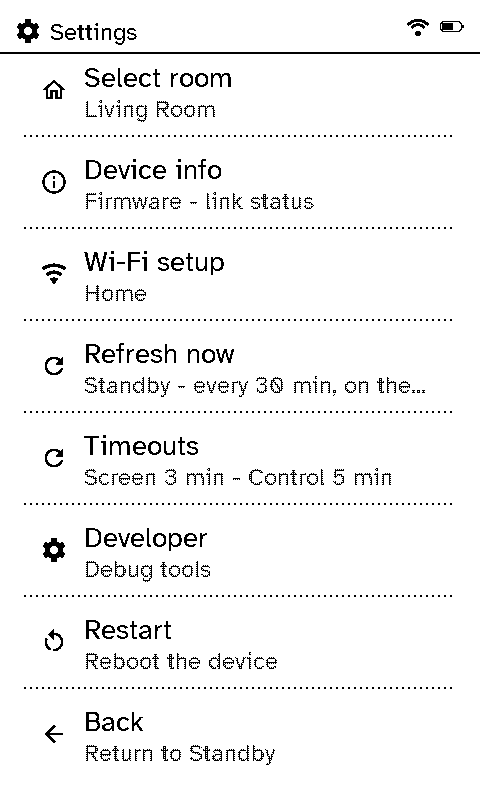 Settings