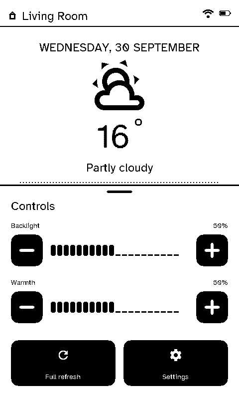 The control shade