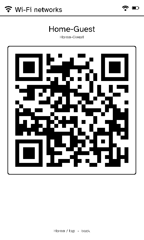 A network's QR code