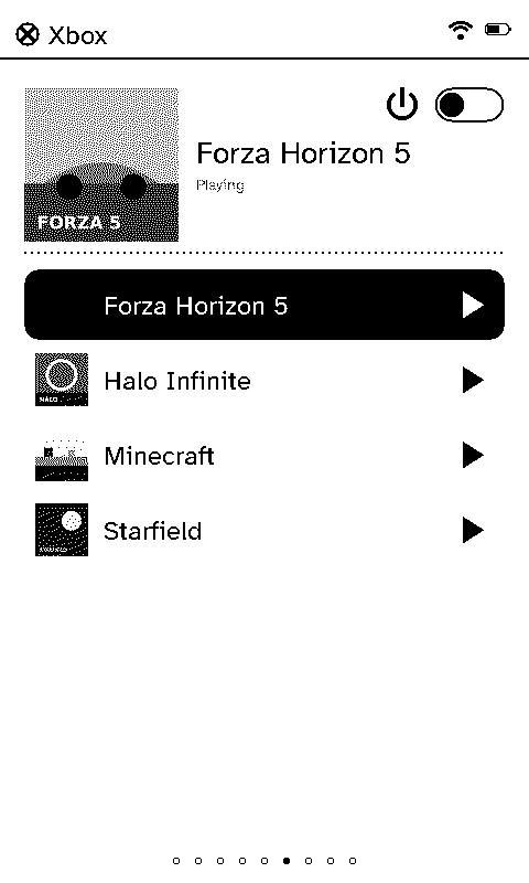 Xbox page