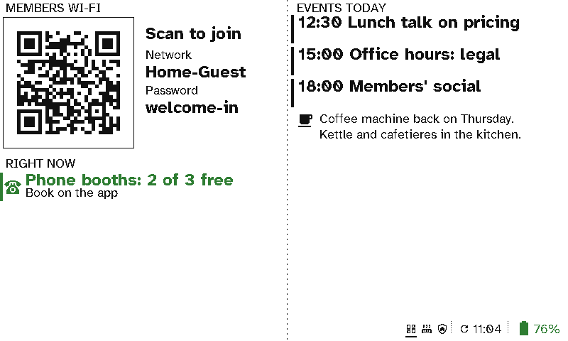 A co-working board
