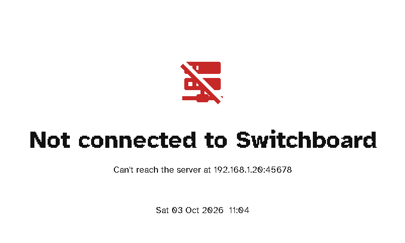 Not connected to Switchboard