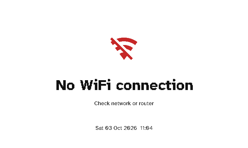 No WiFi connection